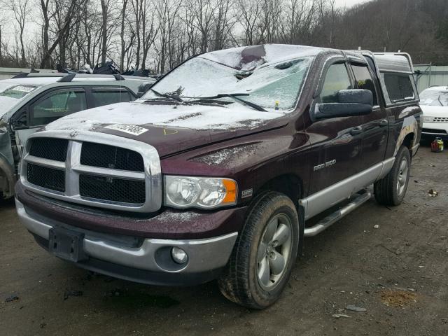 1D7HU18D74S566399 - 2004 DODGE RAM 1500 S PURPLE photo 2