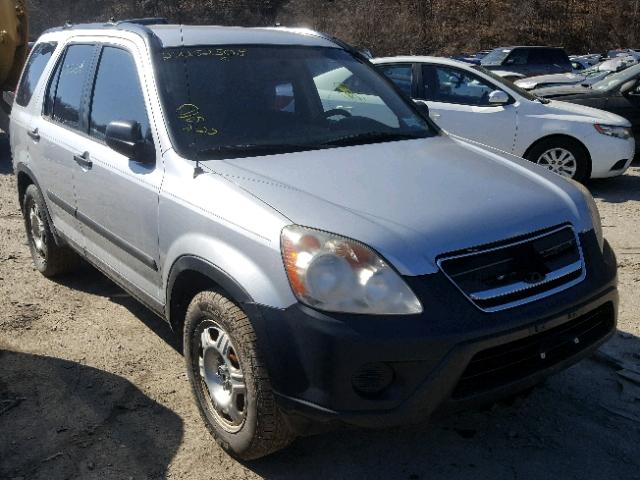 SHSRD78585U335691 - 2005 HONDA CR-V LX SILVER photo 1