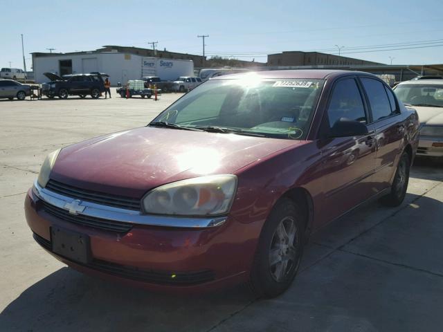 1G1ZT52805F278800 - 2005 CHEVROLET MALIBU LS მუქწითელი ფოტო 2