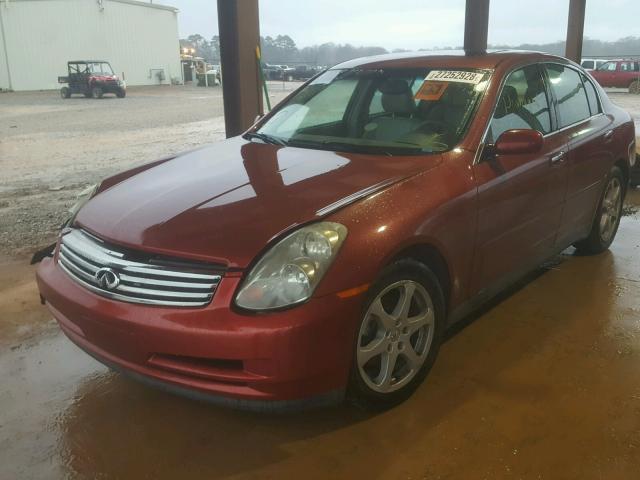 JNKCV51E93M325960 - 2003 INFINITI G35 RED photo 2