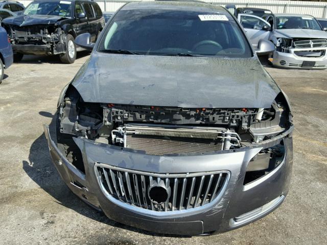 W04GP5EC3B1022608 - 2011 BUICK REGAL CXL GRAY photo 9