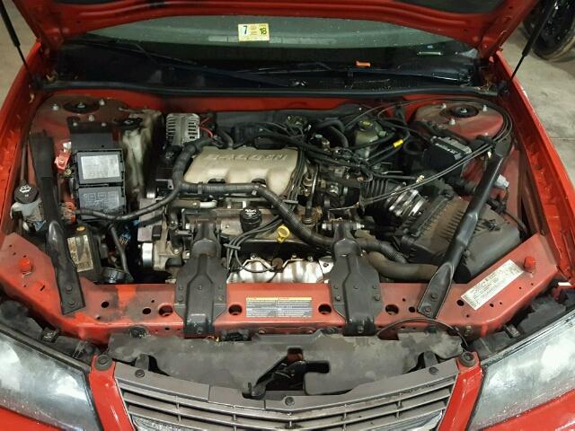 2G1WF52EX49450077 - 2004 CHEVROLET IMPALA RED photo 7