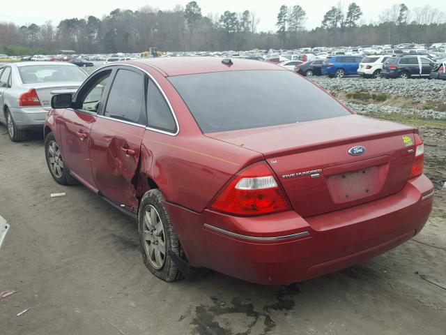 1FAFP27177G110907 - 2007 FORD FIVE HUNDR RED photo 3