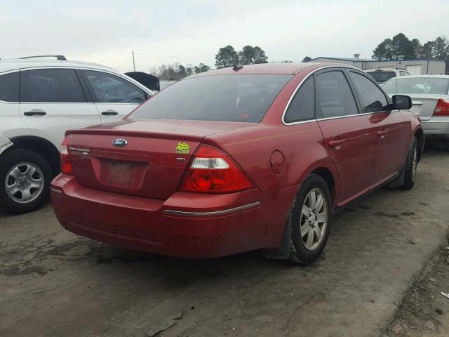 1FAFP27177G110907 - 2007 FORD FIVE HUNDR RED photo 4