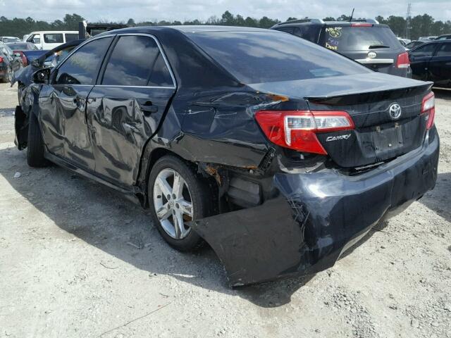 4T1BF1FK2CU171136 - 2012 TOYOTA CAMRY BASE BLACK photo 3