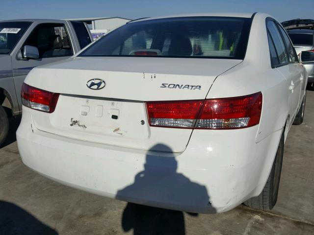 5NPET46C57H191501 - 2007 HYUNDAI SONATA GLS WHITE photo 4