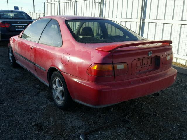 2HGEJ1222SH544457 - 1995 HONDA CIVIC EX RED photo 3