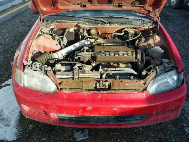 2HGEJ1222SH544457 - 1995 HONDA CIVIC EX 红色 照片 7