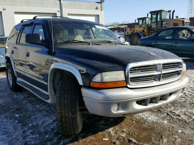 1B4HS58Z62F103384 - 2002 DODGE DURANGO SL BLACK photo 1