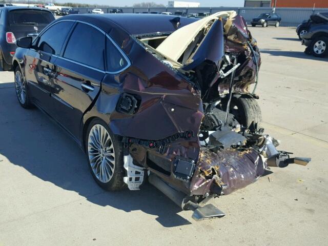 4T1BK1EB7HU262651 - 2017 TOYOTA AVALON XLE PURPLE photo 3