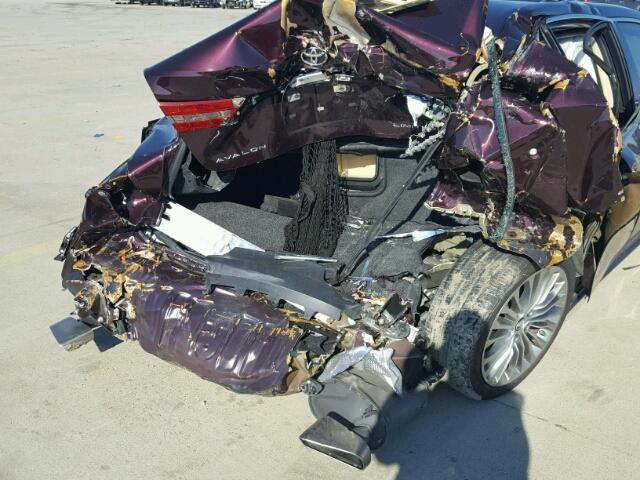 4T1BK1EB7HU262651 - 2017 TOYOTA AVALON XLE PURPLE photo 9