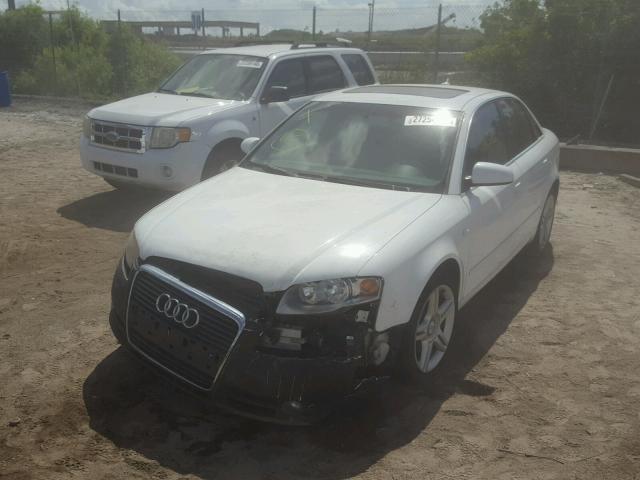 WAUAF78E37A131453 - 2007 AUDI A4 2 WHITE photo 2