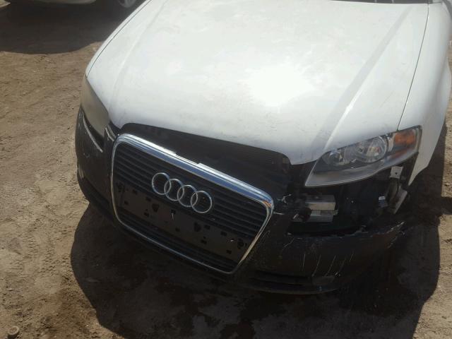 WAUAF78E37A131453 - 2007 AUDI A4 2 WHITE photo 9