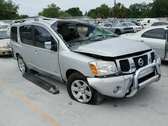 5N1AA08AX6N702901 - 2006 NISSAN ARMADA SILVER photo 1