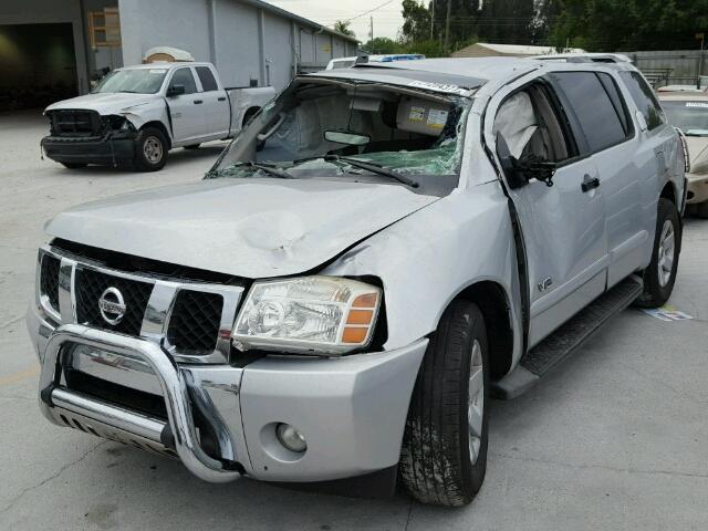 5N1AA08AX6N702901 - 2006 NISSAN ARMADA SILVER photo 2