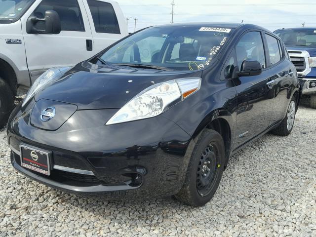 1N4AZ0CP3GC311424 - 2016 NISSAN LEAF S BLACK photo 2