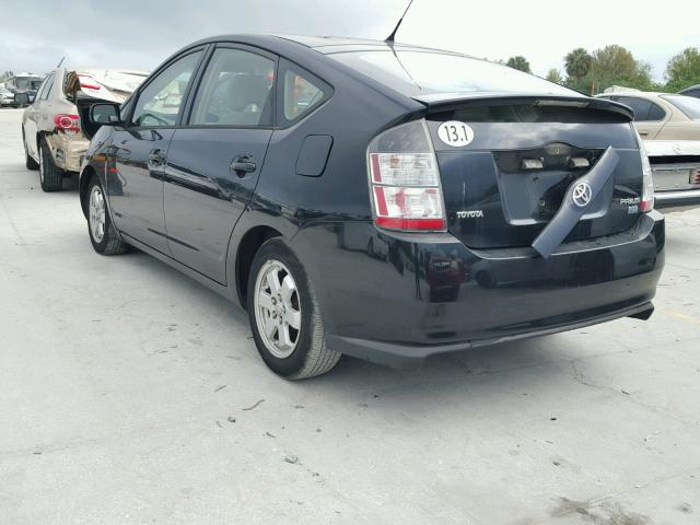 JTDKB22U840084072 - 2004 TOYOTA PRIUS BLACK photo 3