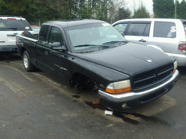 1B7GL22X5YS596220 - 2000 DODGE DAKOTA BLACK photo 1