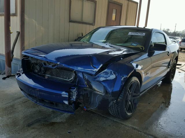 1ZVHT82H765194904 - 2006 FORD MUSTANG GT BLUE photo 2