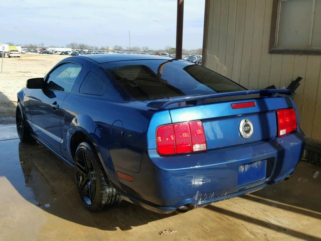 1ZVHT82H765194904 - 2006 FORD MUSTANG GT BLUE photo 3