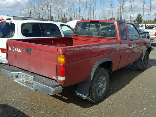 1N6SD16Y6SC340090 - 1995 NISSAN TRUCK KING RED photo 4
