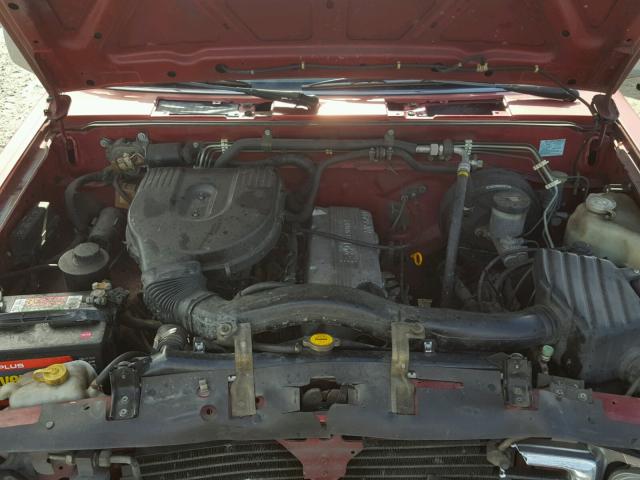 1N6SD16Y6SC340090 - 1995 NISSAN TRUCK KING RED photo 7