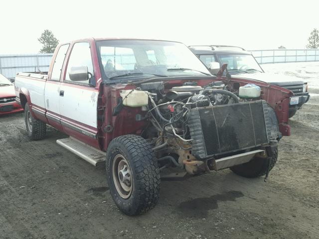 2GTGK39N2L1508388 - 1990 GMC SIERRA K35 BURGUNDY photo 1