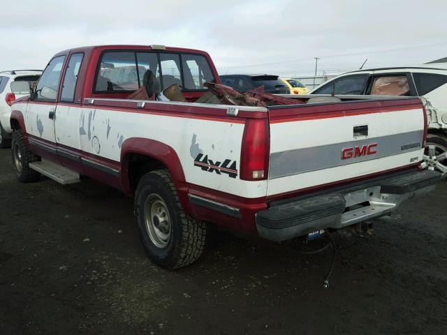 2GTGK39N2L1508388 - 1990 GMC SIERRA K35 BURGUNDY photo 3