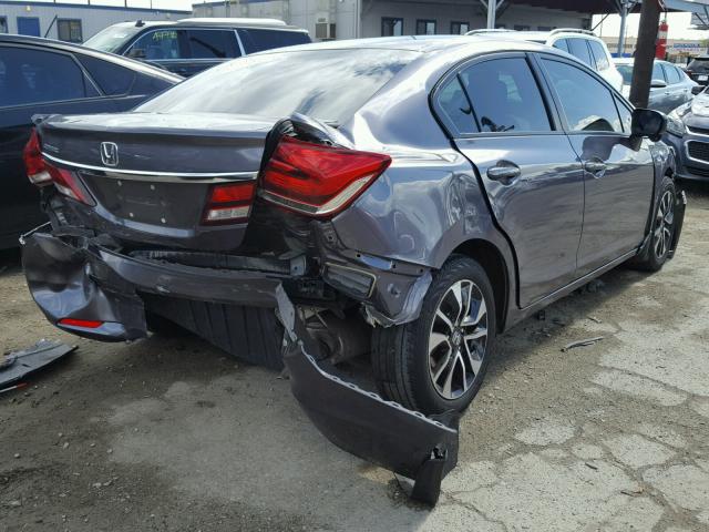 19XFB2F89EE253734 - 2014 HONDA CIVIC EX GRAY photo 4