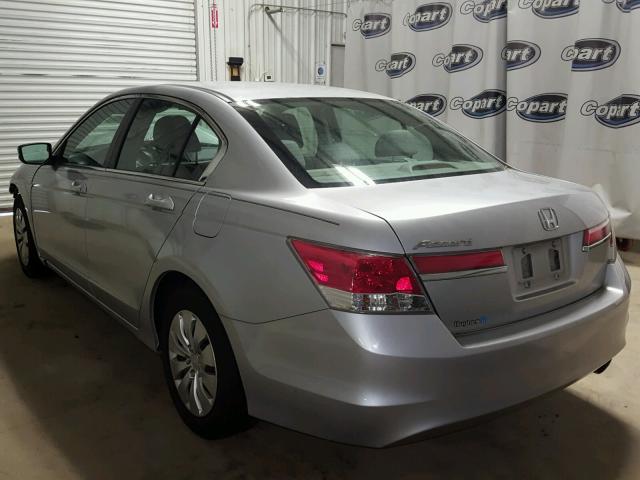 1HGCP2F3XBA008966 - 2011 HONDA ACCORD LX SILVER photo 3