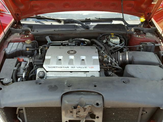 1G6KD54Y62U274294 - 2002 CADILLAC DEVILLE RED photo 7