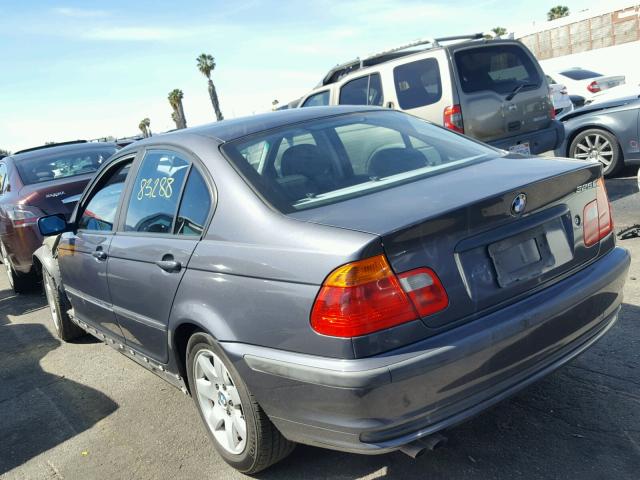 WBAAV33491FU87703 - 2001 BMW 325 I GRAY photo 3