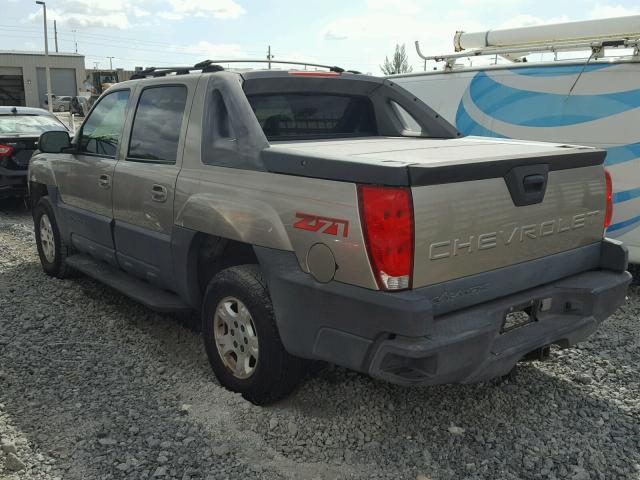 3GNEK13T53G153069 - 2003 CHEVROLET AVALANCHE BROWN photo 3