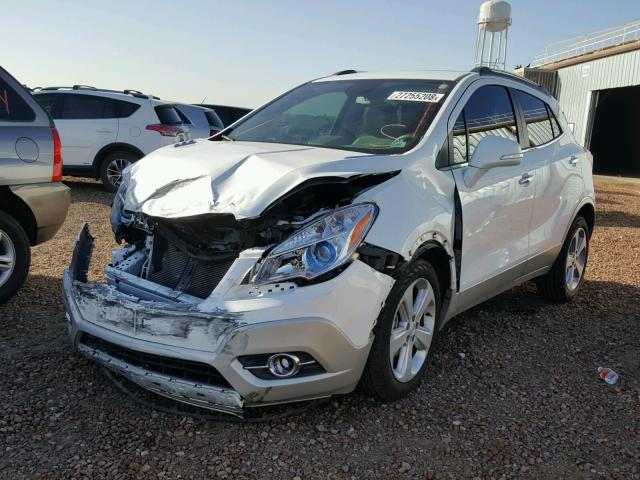 KL4CJBSB0FB267795 - 2015 BUICK ENCORE CON WHITE photo 2