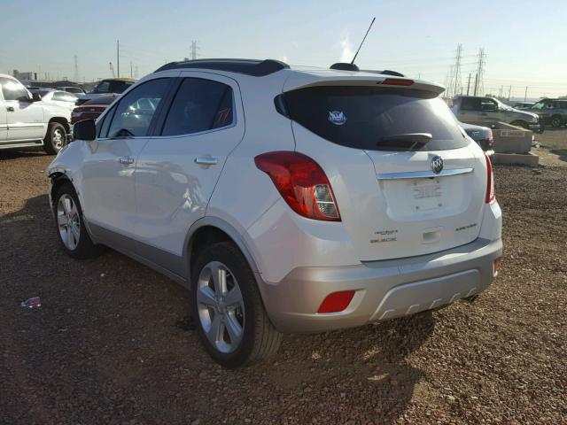 KL4CJBSB0FB267795 - 2015 BUICK ENCORE CON WHITE photo 3