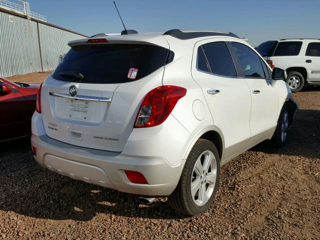 KL4CJBSB0FB267795 - 2015 BUICK ENCORE CON WHITE photo 4