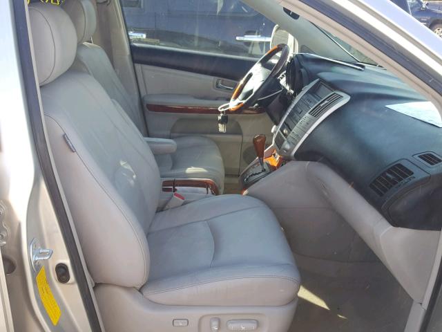 JTJGK31U070008330 - 2007 LEXUS RX 350 SILVER photo 5