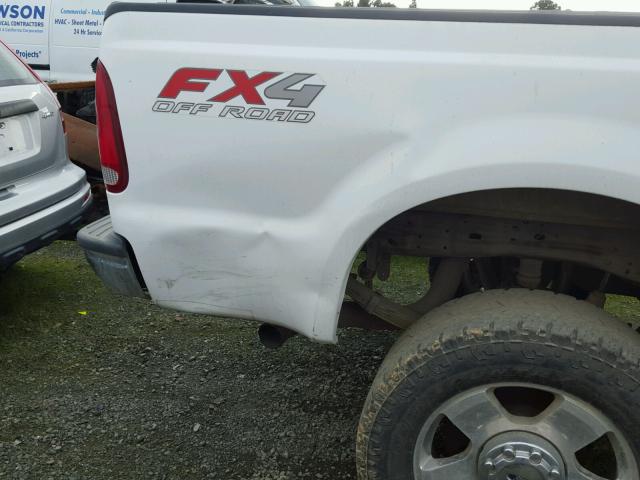 1FTSW21PX6EA80532 - 2006 FORD F250 WHITE photo 9