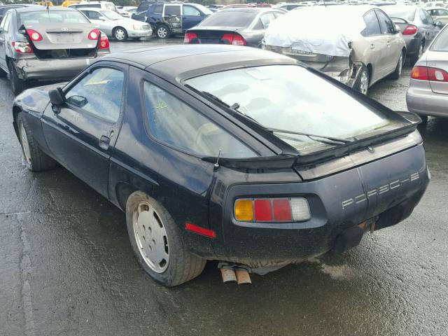 WP0JB0929ES860722 - 1984 PORSCHE 928 S BLACK photo 3