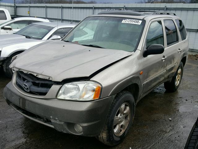 4F2CU08142KM00083 - 2002 MAZDA TRIBUTE LX GOLD photo 2