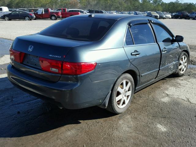 1HGCM66575A022510 - 2005 HONDA ACCORD EX TEAL photo 4