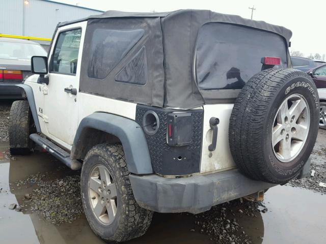 1J4FA24108L524887 - 2008 JEEP WRANGLER X WHITE photo 3