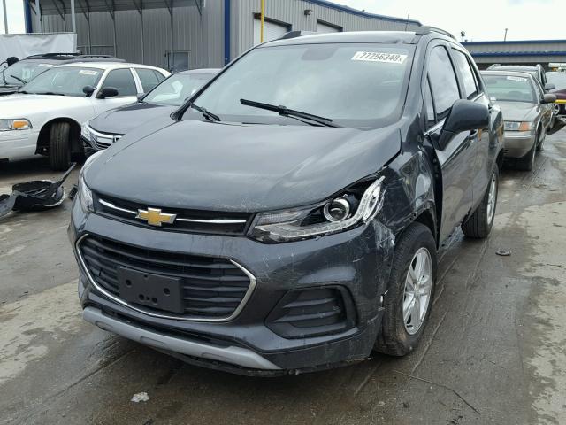 3GNCJLSB6HL160643 - 2017 CHEVROLET TRAX 1LT CHARCOAL photo 2