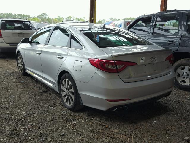 5NPE34AF6HH581347 - 2017 HYUNDAI SONATA SPO SILVER photo 3