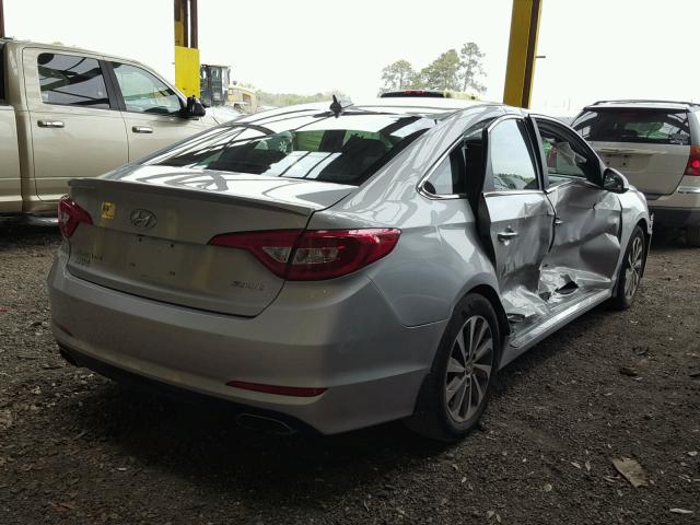 5NPE34AF6HH581347 - 2017 HYUNDAI SONATA SPO SILVER photo 4