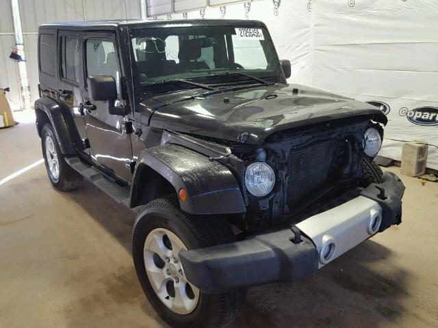 1C4BJWEG4DL521564 - 2013 JEEP WRANGLER U BLACK photo 1