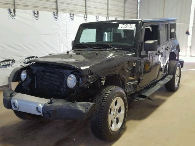 1C4BJWEG4DL521564 - 2013 JEEP WRANGLER U BLACK photo 9