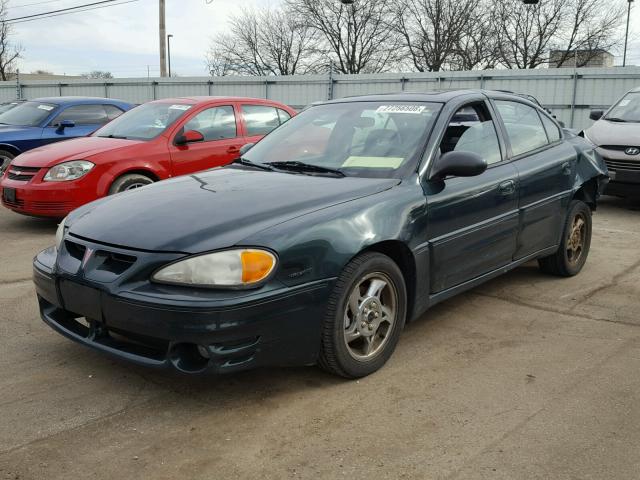 1G2NW52E93M622205 - 2003 PONTIAC GRAND AM G GREEN photo 2