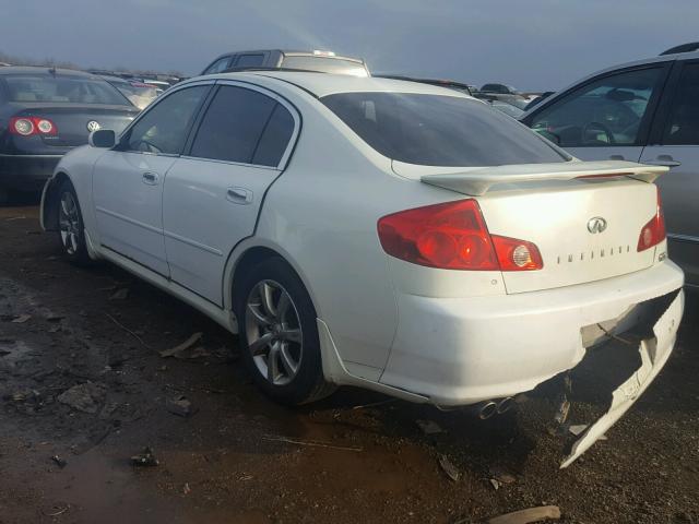 JNKCV51E35M224044 - 2005 INFINITI G35 WHITE photo 3