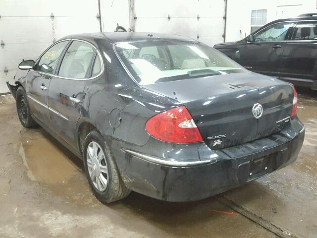 2G4WC582181168326 - 2008 BUICK LACROSSE C BLACK photo 3